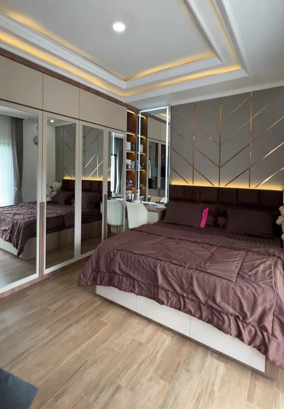 Interior Kamar Tidur custom karya Niscala Furniture - detail 6
