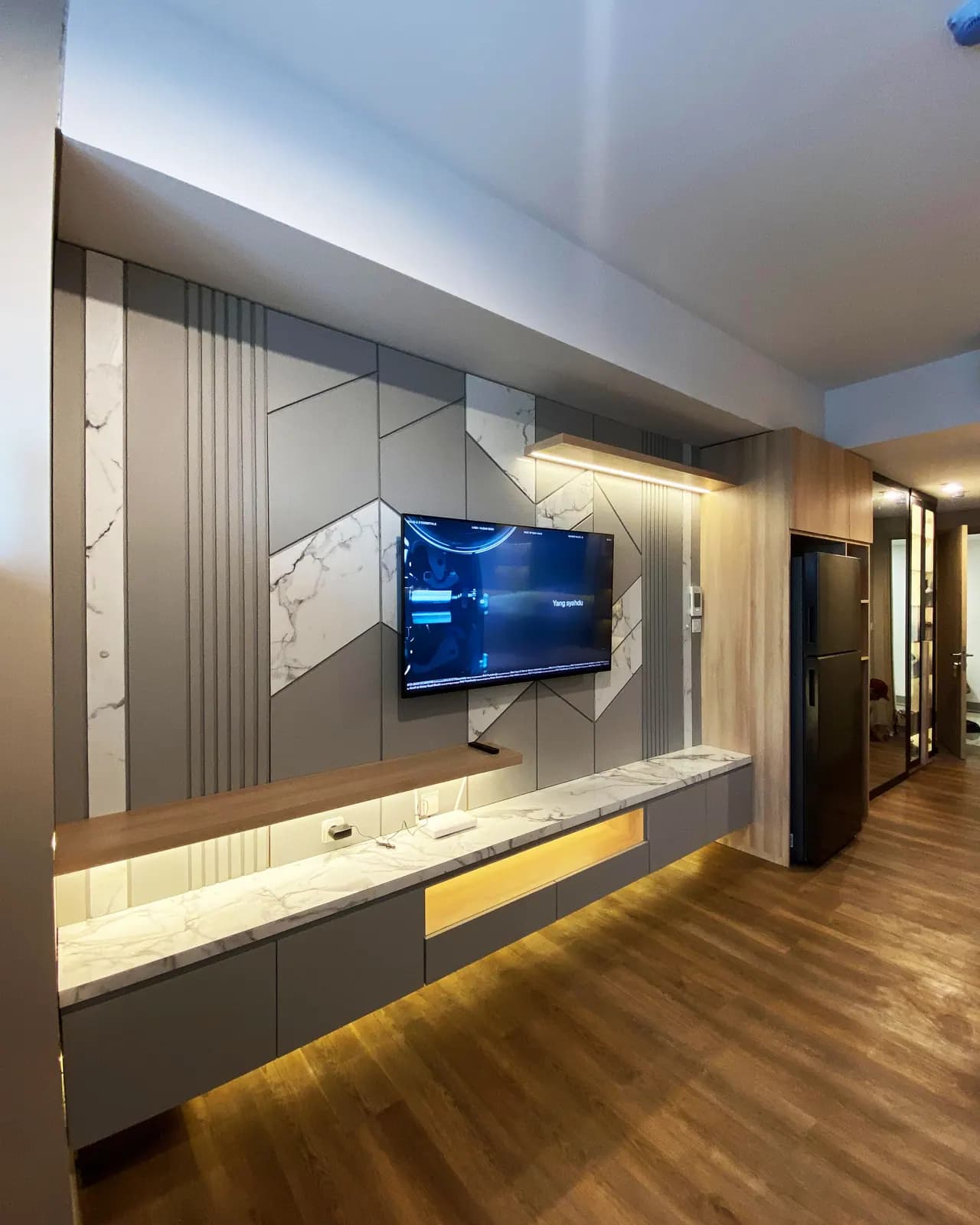 Interior Apartemen custom karya Niscala Furniture, di Jakarta Pusat