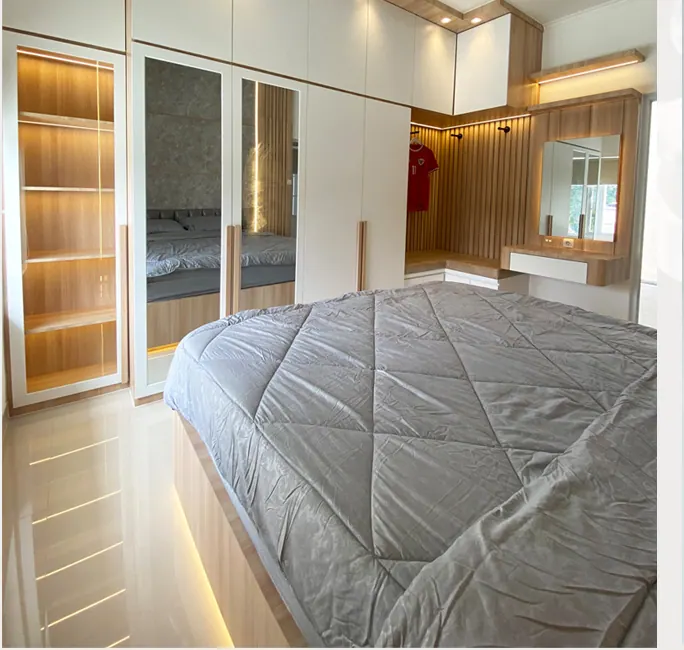Interior Rumah Subsidi custom karya Niscala Furniture, di Bukit Cipageran Indah, Cimahi - detail 2